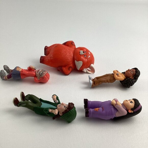 Disney Pixar Turning Red BFF PVC Figure Topper Lot Abby Miriam Meilin Red Panda - Picture 5 of 6